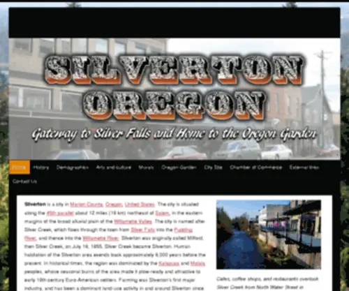 Silvertonor.com(Silverton Oregon) Screenshot