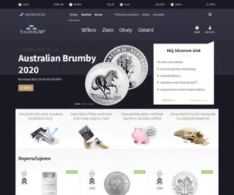 Silverum.cz(Investiční stříbro) Screenshot