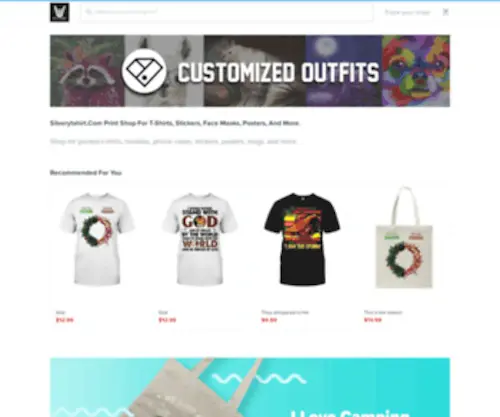 Silverytshirt.com(Print shop for T) Screenshot