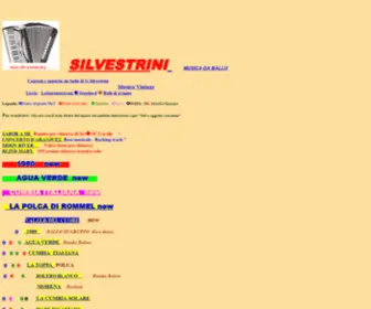 Silvestrini.biz(MUSICA DA BALLO LISCIO GRATIS MUSICA DA BALLO PER FISARMONICA) Screenshot