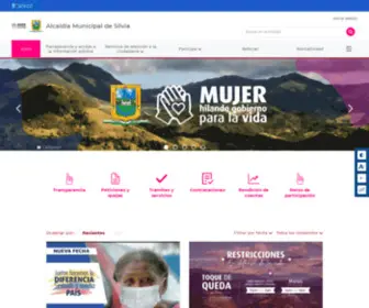 Silvia-Cauca.gov.co(Alcaldía) Screenshot