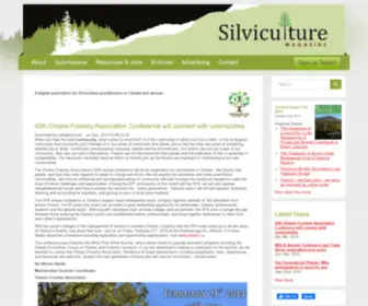 Silviculturemagazine.com(Front Page) Screenshot