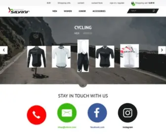 Silvini.eu(Cycling clothing) Screenshot