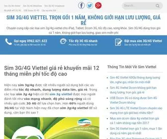 Sim3Gviettel.vn(Sim) Screenshot