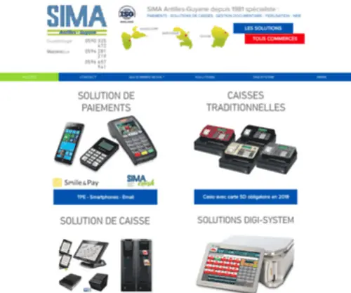 Sima-Antilles.com(Terminaux De Paiement) Screenshot