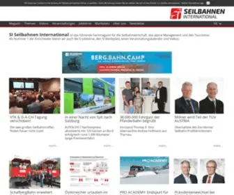 Simagazin.com(SI-Magazin für Entscheidungsträger im Bereich Seilbahn und Bergbahn) Screenshot