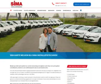 Simainstallatie.nl(Welkom bij SIMA Installatietechniek) Screenshot