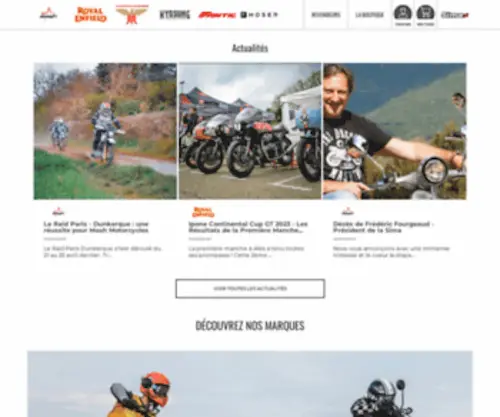 Simamoto.fr(SIMA-Importateur, Concepteur, Distributeur de moto & vélo depuis 45 ans) Screenshot