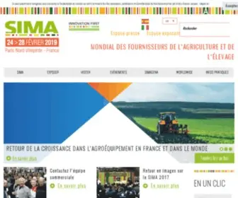 Simaonline.com(Salon international des solutions et technologies pour une agriculture performante et durable) Screenshot