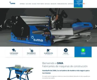 Simasa.com(Fabricantes de maquinaria ligera para la construcción) Screenshot