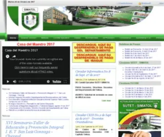 Simatol.com.co(Sindicato de Maestros del Tolima) Screenshot