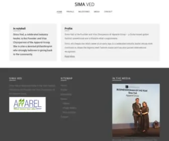 Simaved.com(Sima Ved Founder & Vice Chairperson of Apparel Group Dubai) Screenshot