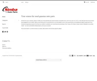 Simbaautoparts.com(Simba Auto Parts) Screenshot