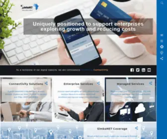 Simbanet.co.tz(Redefining Connectivity) Screenshot