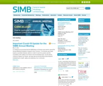 Simbhq.org(Society for Industrial Microbiology and Biotechnology (SIMB)Society for Industrial Microbiology and Biotechnology) Screenshot