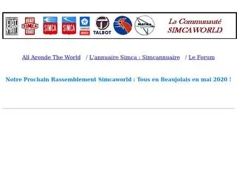 Simcaworld.net(Simca) Screenshot