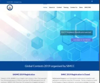 Simcc.org(Singapore International Math Contests Centre) Screenshot