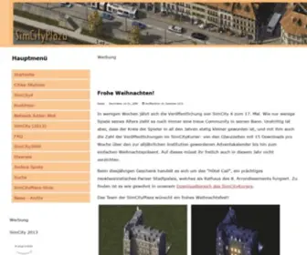 Simcityplaza.de(Infoseite zu SimCity) Screenshot