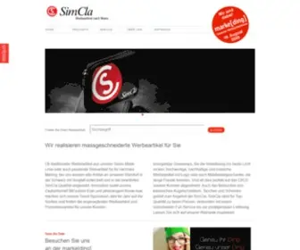 Simcla-Werbeartikel.ch(Werbeartikel, Werbemittel und Give-Aways) Screenshot