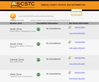 Simcoecountyschoolbus.ca(Status Page @ Simcoe County Student Transportation) Screenshot