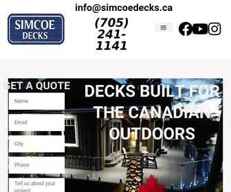 Simcoedecks.com(Simcoe Decks) Screenshot