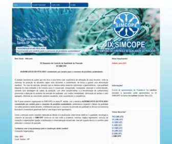 Simcope.com.br(Simpósio de Controle de Qualidade do Pescado) Screenshot
