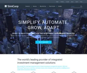 Simcorp.com(SimCorp) Screenshot