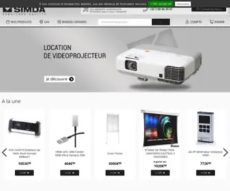 Simda.fr(Location, Vente et dépannage appareils audiovisuels Ile de France) Screenshot