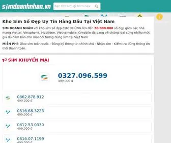Simdoanhnhan.vn(Sim Số Đẹp) Screenshot