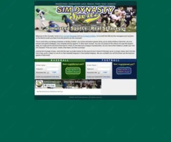 Simdynasty.com(Sim Dynasty) Screenshot