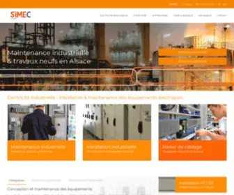 Simec-Industrie.com(électricité) Screenshot