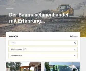 Simexbauma.de(Simex Baumaschinenhandel GmbH) Screenshot