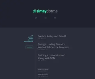 Simey.me(Frontend & ux developer) Screenshot