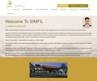 Simfil.com(South India Medical Foundation And Infrastructure Limited) Screenshot