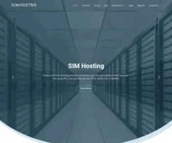 Simhostng.com(Sim Hosting) Screenshot