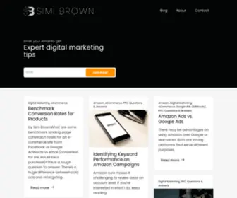 Simibrown.com(Digital & Online Marketing Strategist) Screenshot