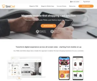 Simicart.com(Next Generation eCommerce Solutions for Magento) Screenshot