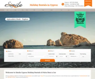 Simila-CYprus.com(Simila Cyprus Holiday Rentals & Pafos Rent a Car) Screenshot