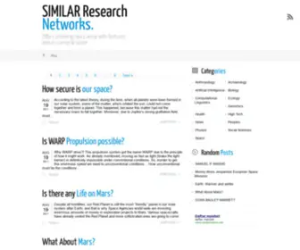 Similar.cc(SIMILAR Research Networks) Screenshot