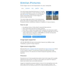 Similar.pictures(Similar image finder on disk) Screenshot