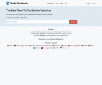 Similarsitesearch.com(The Best Place To Find Similar Websites) Screenshot