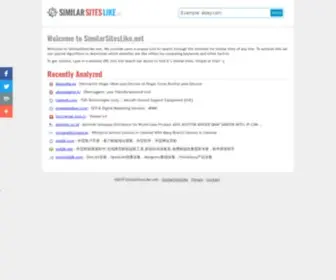 Similarsiteslike.net(Discover Similar Sites) Screenshot