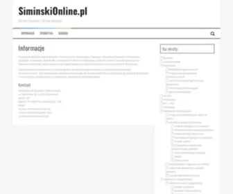 Siminskionline.pl(Roman Simiński) Screenshot