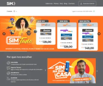 Siminternet.com.br(SIM Internet) Screenshot