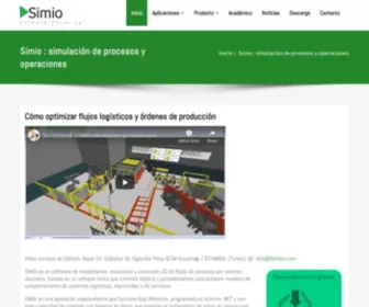 Simio-Simulacion.es(Simulación de flujos logísticos y gemelo digital) Screenshot