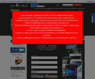 Simlock48.pl(Simlock, Zdejmij simlock) Screenshot