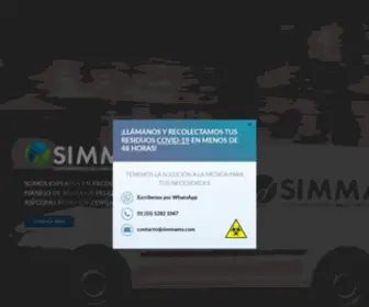 Simmamx.com(Servicios Industriales para el manejo del medio ambiente) Screenshot