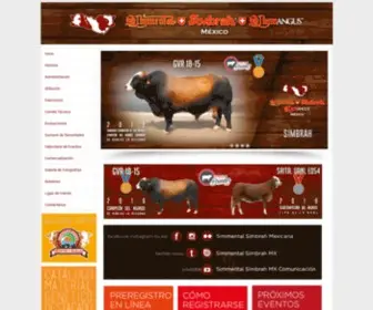 Simmentalsimbrah.com.mx(ASOCIACION MEXICANA SIMMENTAL SIMBRAH) Screenshot