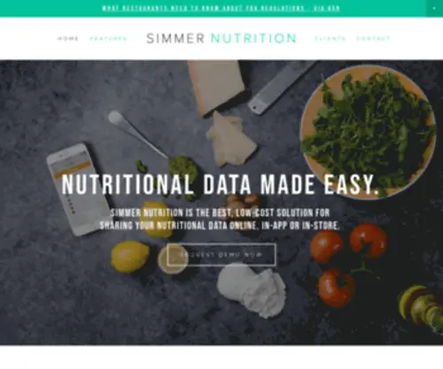 Simmernutrition.com(Nutrition Calculator) Screenshot