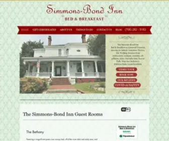 Simmons-Bond.com(Simmons-Bond Inn Bed & Breakfast) Screenshot